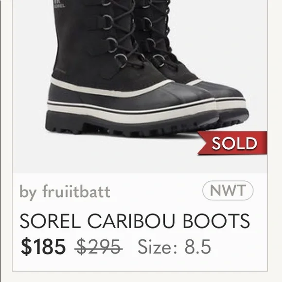 BNWOB SOREL CARIBOU 6 MEDIUM - Picture 12 of 14